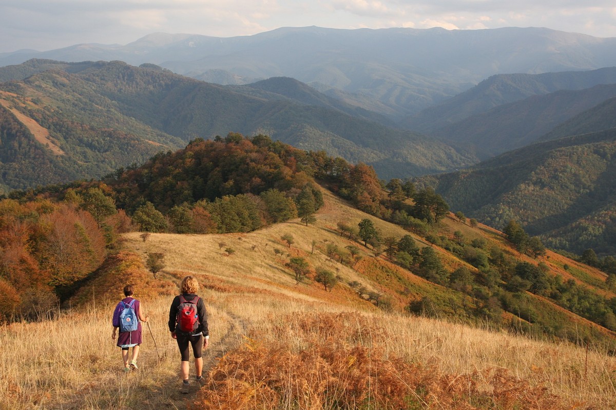 Hiking in the Balkan mountains